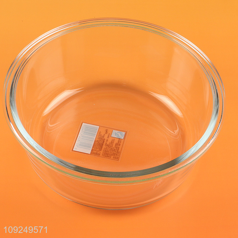 Most popular round 950ml sealed glass food container preservation box