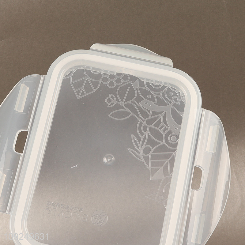 Top sale rectangle plastic food container preservation box crisper wholesale