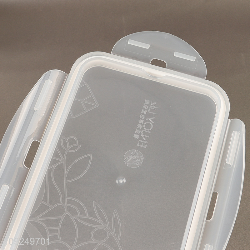Top selling rectangle home kitchen plastic food container preservation box crisper