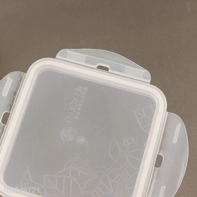Best selling 1.32L square plastic food container preservation box crisper wholesale