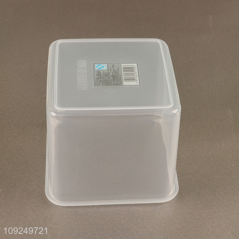 Best selling 1.32L square plastic food container preservation box crisper wholesale