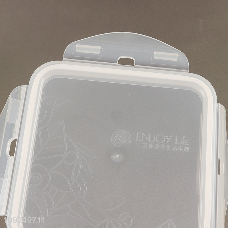 China products square sealed plastic food container preservation box crisper