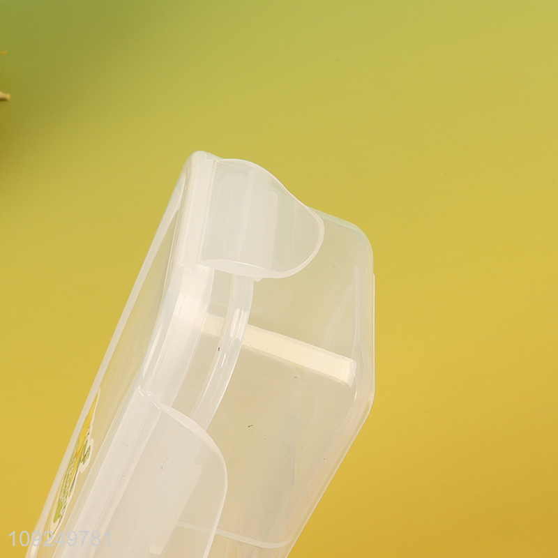 Top quality 3compartment rectangle plastic food container preservation box for sale