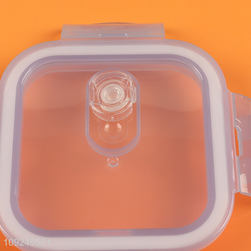 Top quality square home kitchen glass food container preservation box for sale