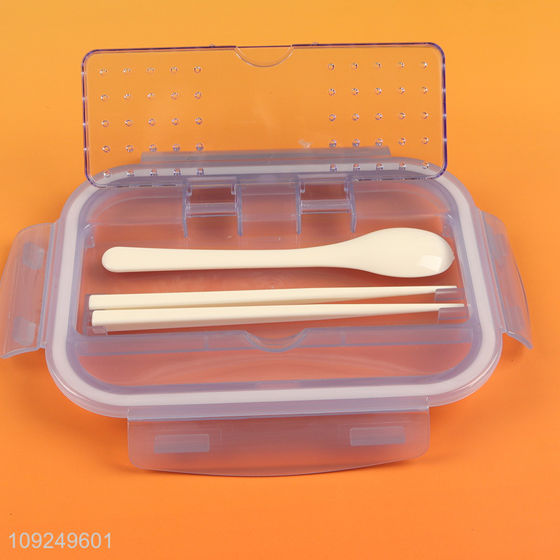 Latest products 2compartment rectangle glass food container preservation box lunch box