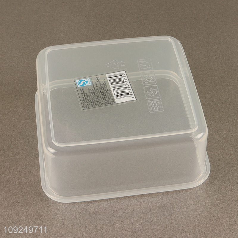 China products square sealed plastic food container preservation box crisper