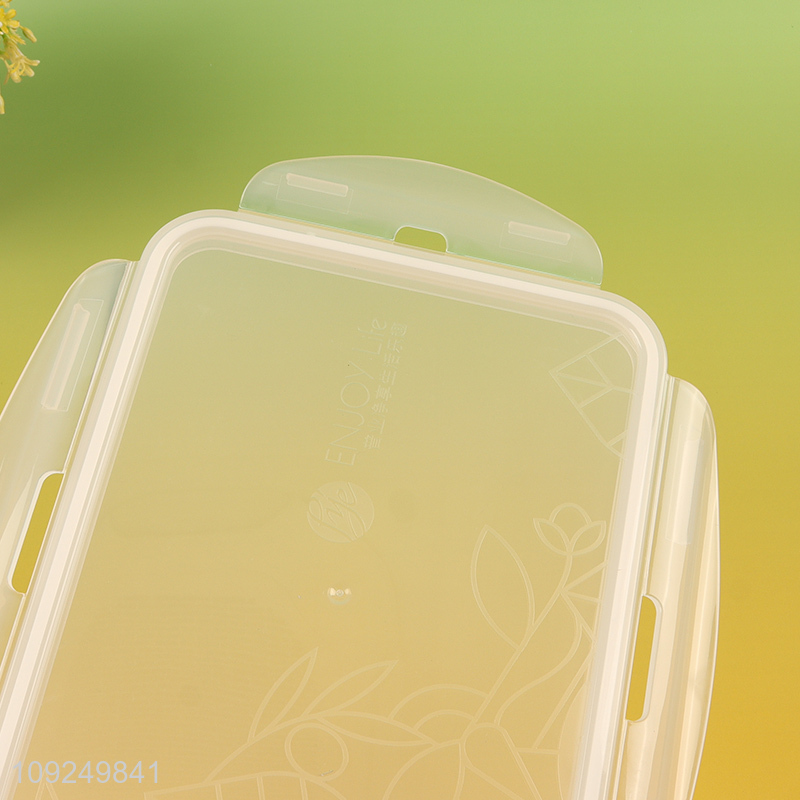 Popular products large capacity plastic rectangle preservation box with handle