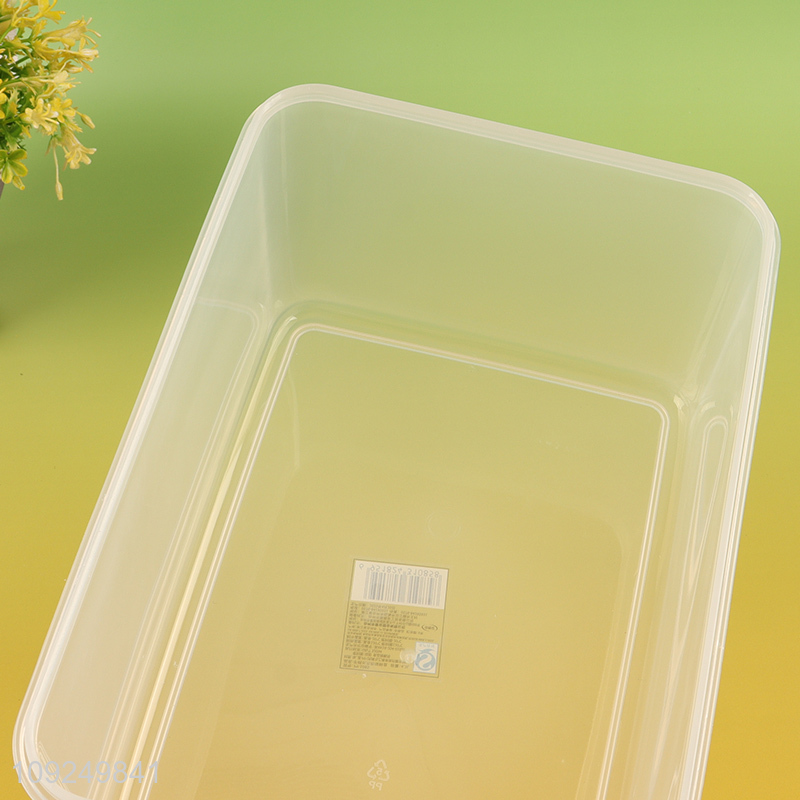 Popular products large capacity plastic rectangle preservation box with handle