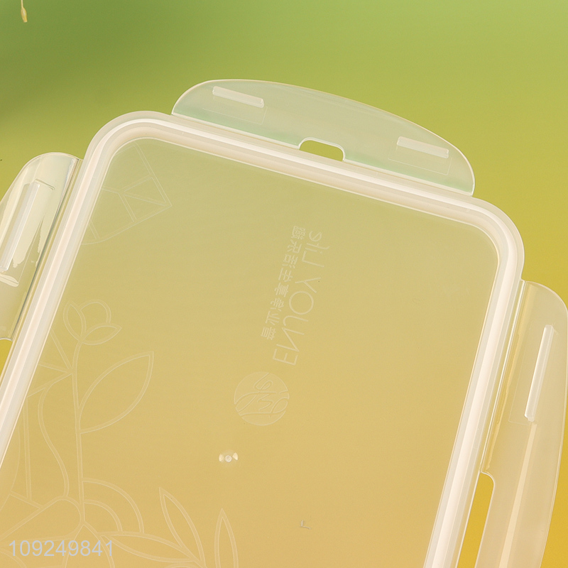 Popular products large capacity plastic rectangle preservation box with handle