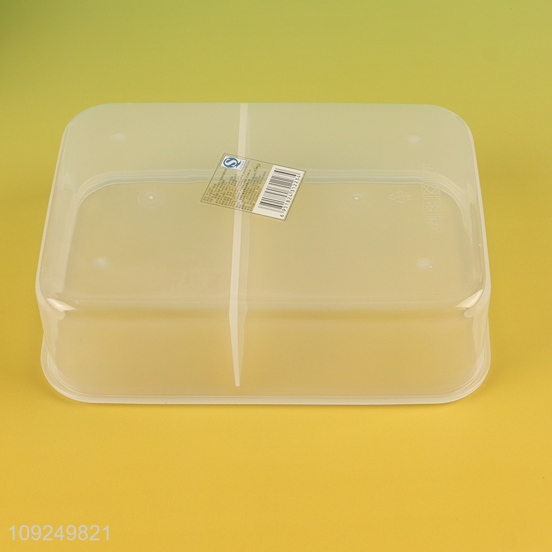 China products 2compartment school office plastic lunch box with spoon