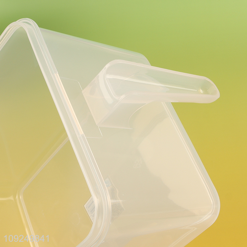 Popular products large capacity plastic rectangle preservation box with handle