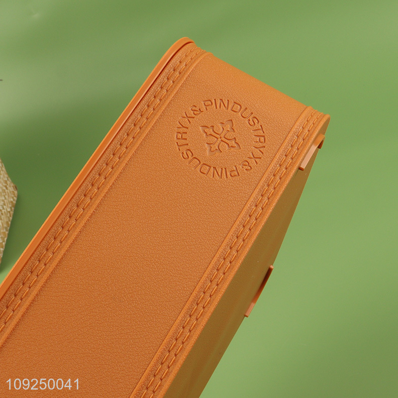 China wholesale orange desktop organizer storage box jewelry storage box