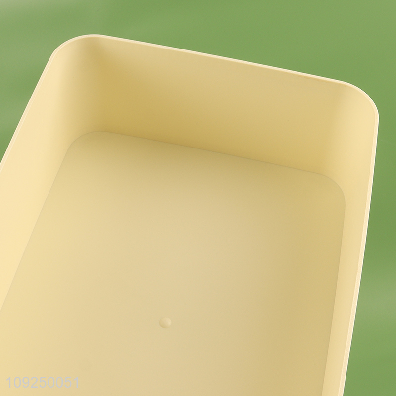 Factory direct sale rectangle desktop organizer storage box with lid