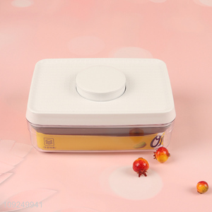 China factory rectangle 400ml plastic food container dry food storage jar