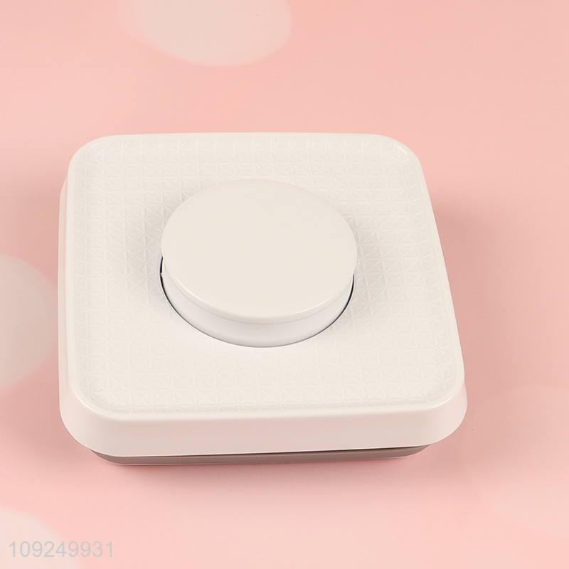 Top quality square 2.3L plastic food container dry food storage jar with lid