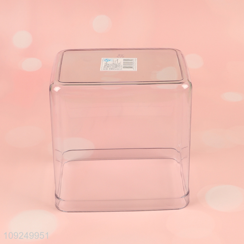 Hot products rectangle sealed plastic food container dry food storage jar for sale