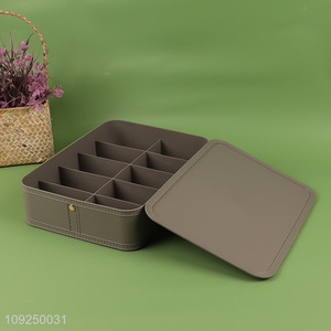 Yiwu market 10compartment desktop storage box jewelry storage box for sale