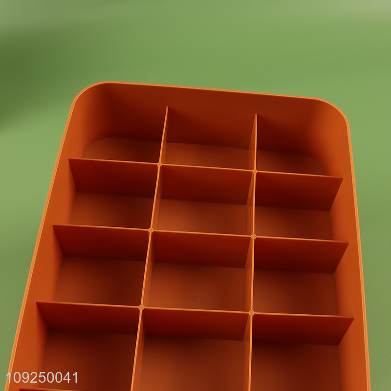 China wholesale orange desktop organizer storage box jewelry storage box