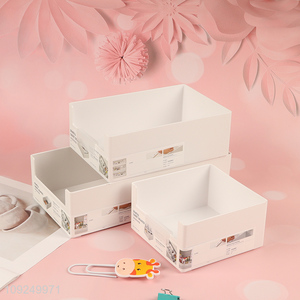 Good selling rectangle household drawer &cabinet organizer storage box wholesale