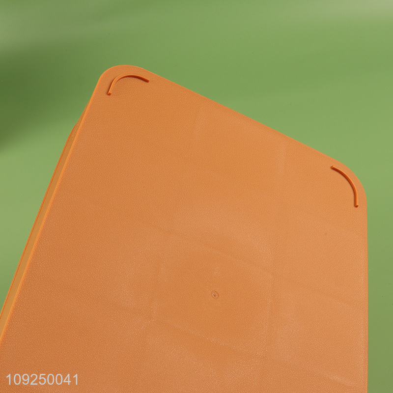 China wholesale orange desktop organizer storage box jewelry storage box