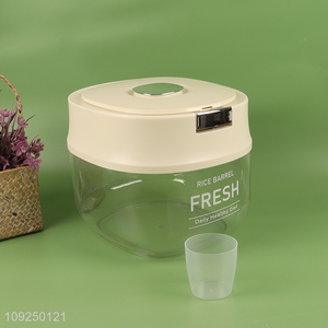Hot sale large capacity rice dispenser cereal grain snack storage container bucket