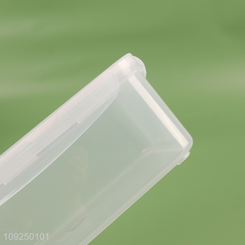 Yiwu market rectangle home kitchen food container preservation box with handle