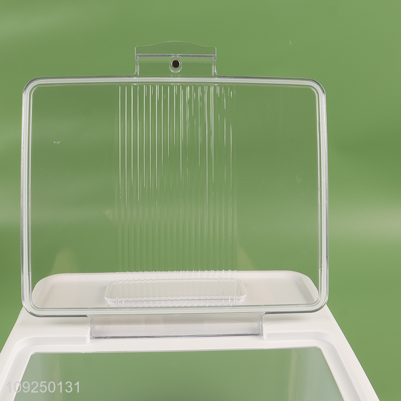 China supplier rectangle household rice dispenser cereal grain snack storage container bucket