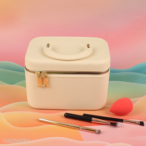 Most popular portable travel cosmetic bag makeup bag with handle