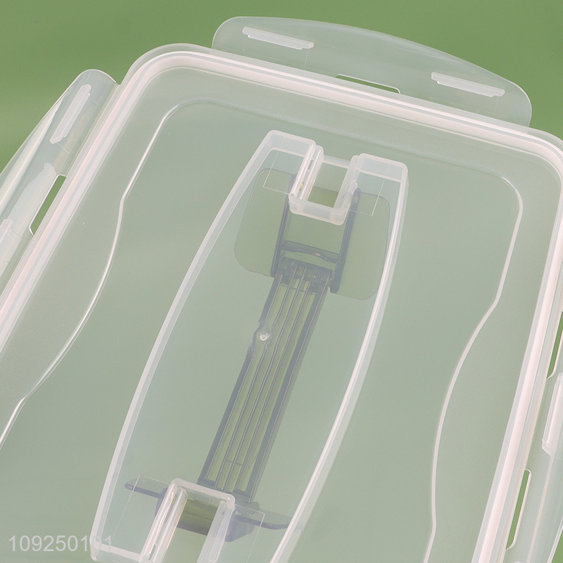 Yiwu market rectangle home kitchen food container preservation box with handle