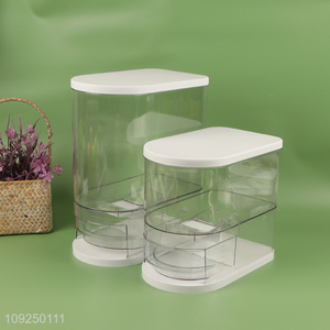 Top quality household rice dispenser cereal grain snack storage container bucket