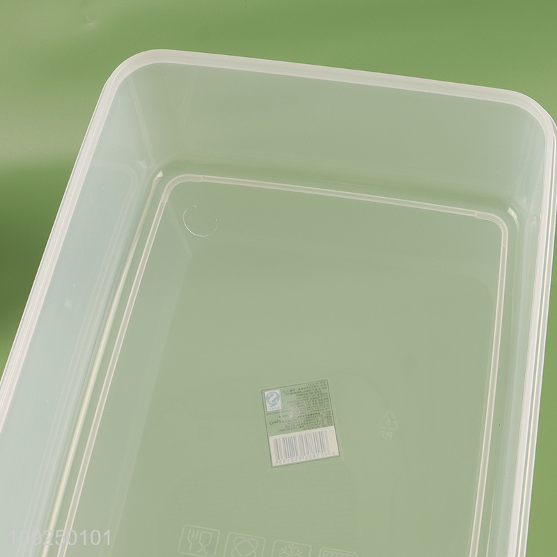 Yiwu market rectangle home kitchen food container preservation box with handle