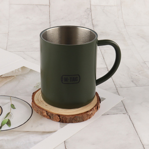 Online Wholesale Stainless Steel Coffee Mug with Handle Custom Logo Metal Mug