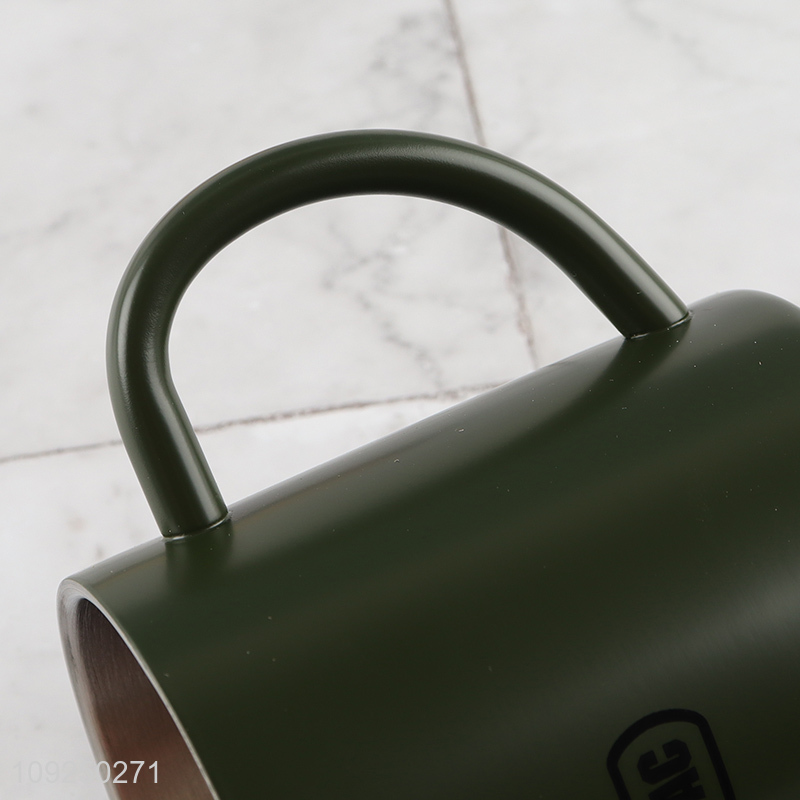 Online Wholesale Stainless Steel Coffee Mug with Handle Custom Logo Metal Mug