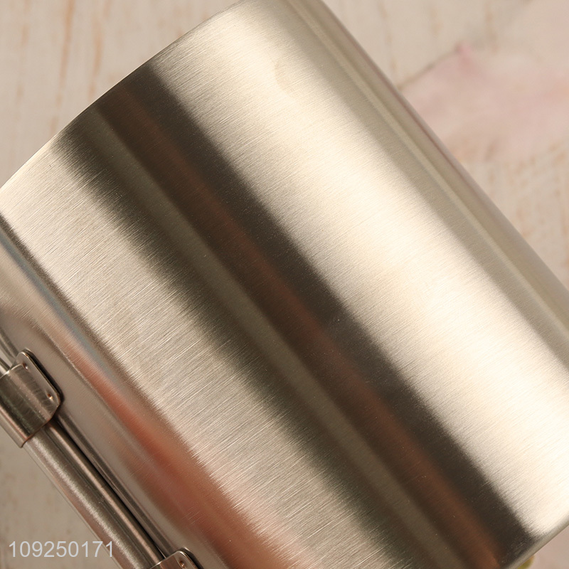 New Arrival Stainless Steel Camping Mug with Carabiner for Traveling Hiking