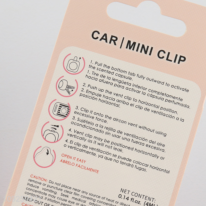 Factory Supply Car Air Freshener Rose Scented Car Vent Air Freshener