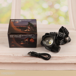 China supplier outdoor dual-purpose bicycle lights led head lights for sale