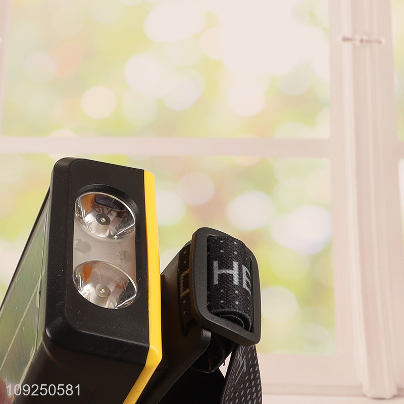 China factory professional outdoor white laser solar energy head lights head lamp