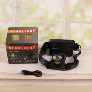 China factory professional outdoor white laser solar energy head lights head lamp