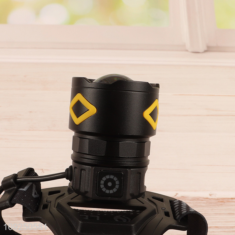 China factory professional outdoor white laser solar energy head lights head lamp