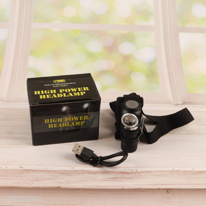 Most popular professional outdoor rechargeable battery high power headlights head lamp