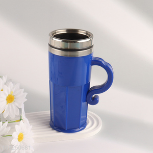 Wholesale Reusable Leakproof Single Wall Stainless Steel Travel Mug with Handle