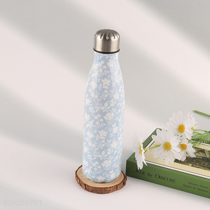 Good Quality Stainless Steel Double Walled Cola Shaped Insulated Water Bottle