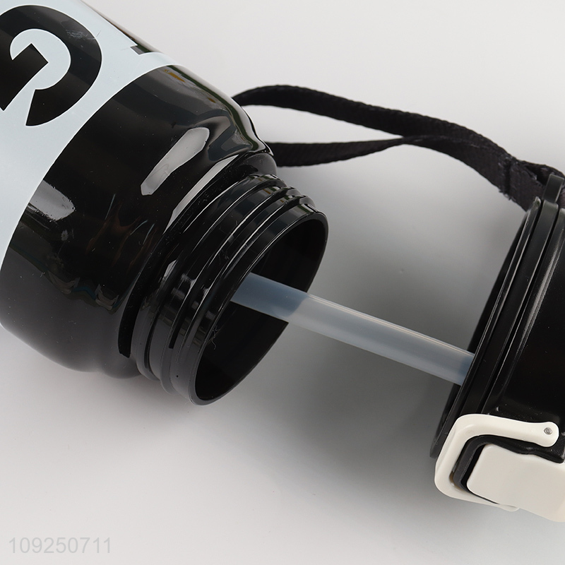 Hot Selling Large Capacity Plastic Water Bottle Sports Water Bottle with Straw