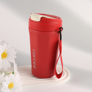 China Imports Insulated Tumbler Stainless Steel Travel Mug with Rope Handle
