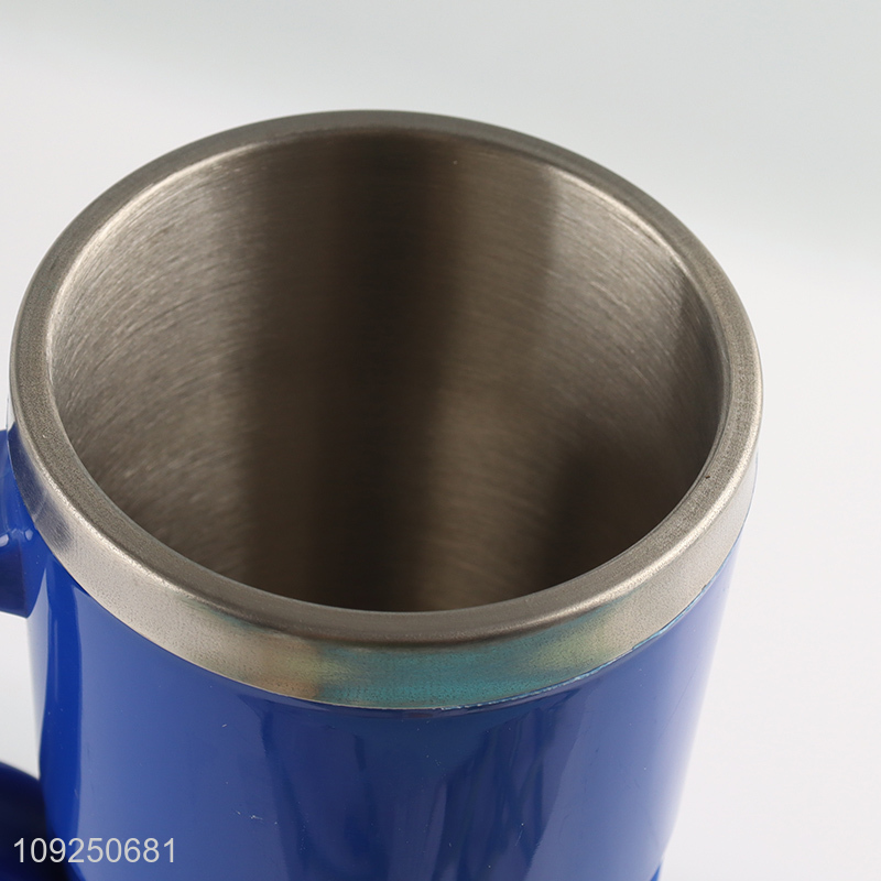Wholesale Reusable Leakproof Single Wall Stainless Steel Travel Mug with Handle