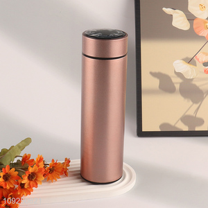 Wholesale Stainless Steel Insulated Water Bottle with Tea Filter & Temperature Display Lid