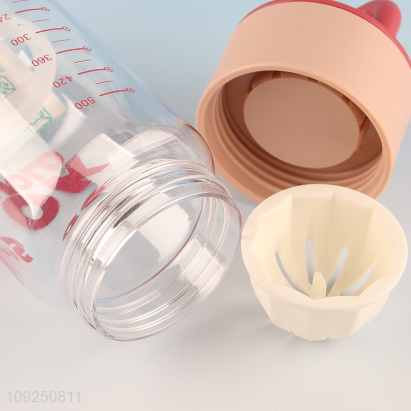 High Quality Plastic Water Bottle Tea Fruit Infuser Water Bottle with Handle