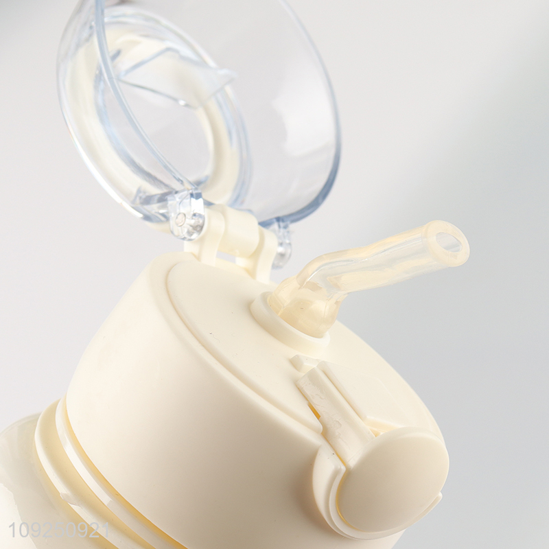 Factory Price Donut Water Bottle Large Capacity Plastic Water Bottle with Straw