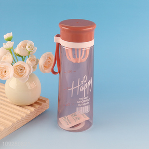 New Product Portable Plastic Water Bottle Fruit Infuser Bottles Summer Juice Bottle