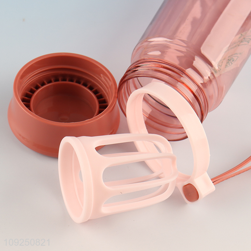 New Product Portable Plastic Water Bottle Fruit Infuser Bottles Summer Juice Bottle